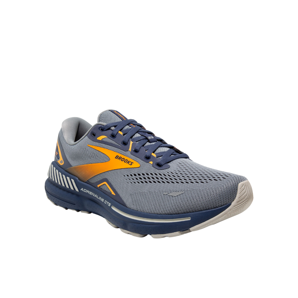 Brooks Adrenaline GTS 23 Men's Shoes :Grey Crown Blue – iRUN