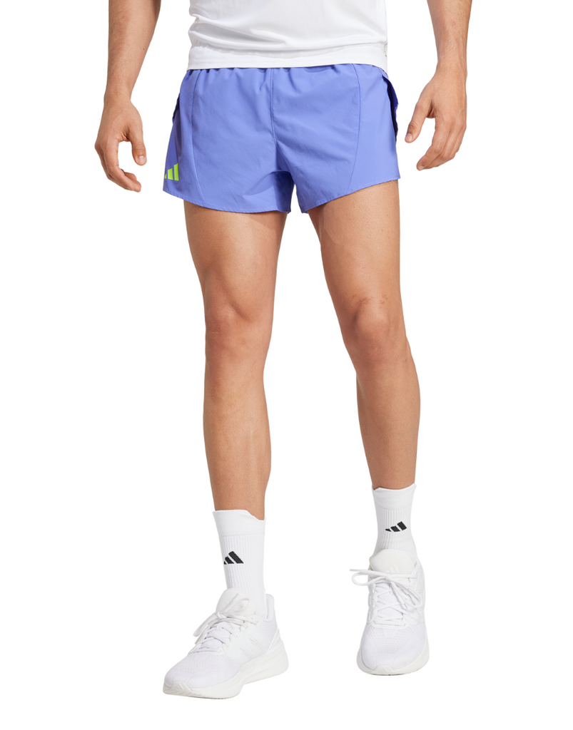 Men's Adizero Essentials Running Split Shorts :Cobalt Blue