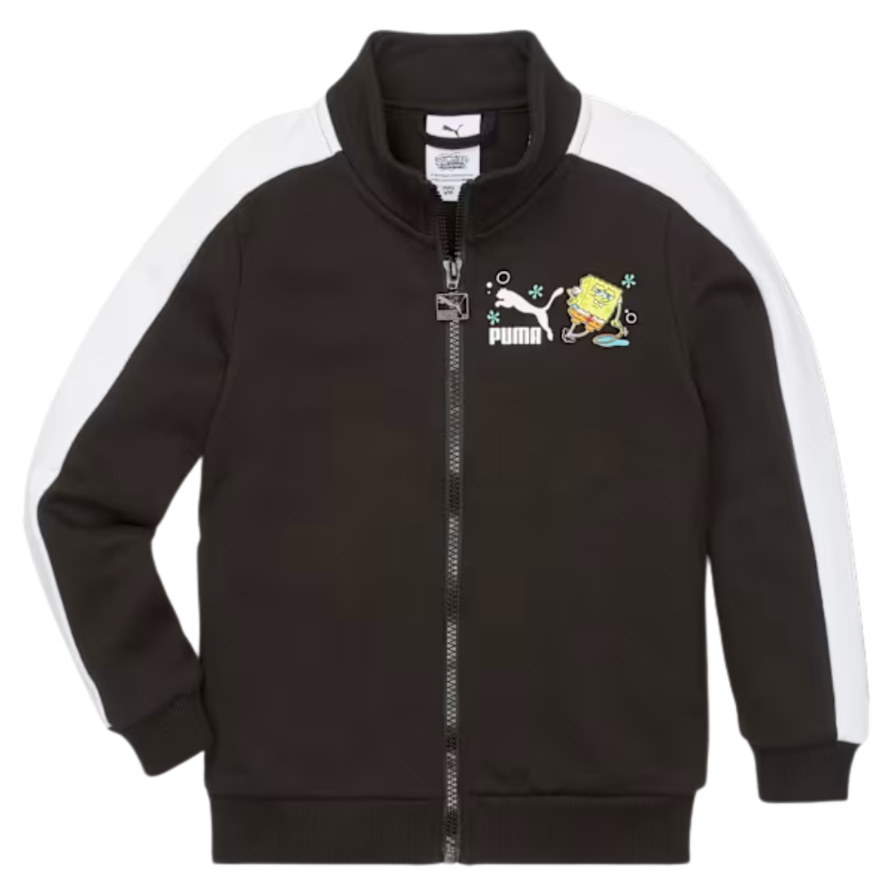 Kids' PUMA x SPONGEBOB T7 Track Jacket: Black