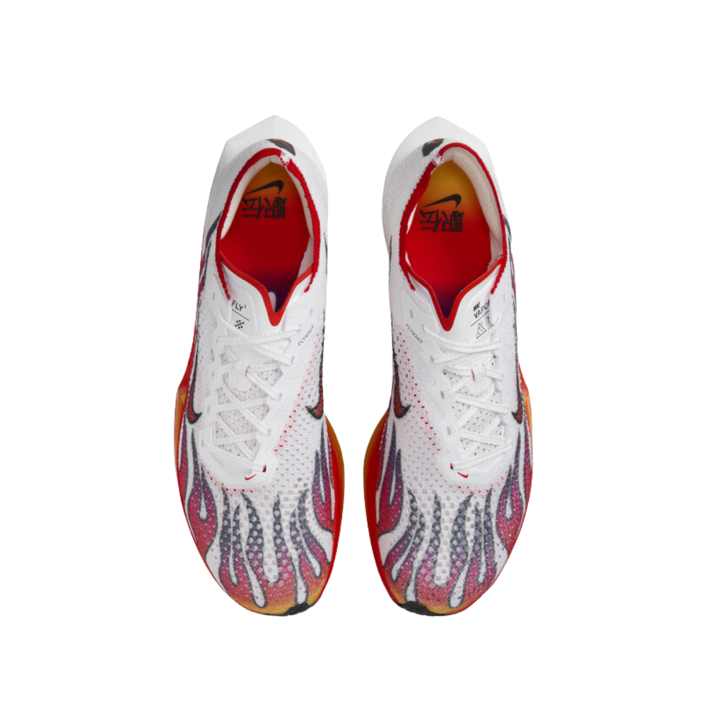 Men's ZoomX Vaporfly Next% 3 Flyknit Premium :White | Habanero Red