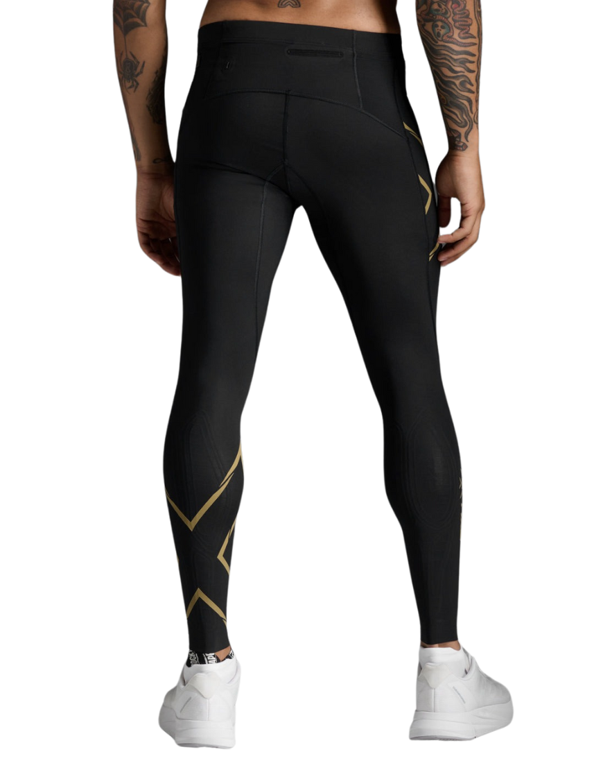 Men's 2XU Light Speed Compression Tights :Black | Gold – iRUN