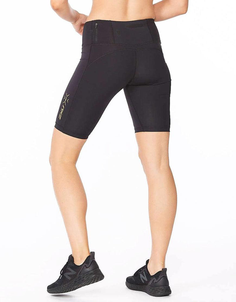 2xu Shorts Gold Compression Shorts Women's 2XU Light Speed Mid