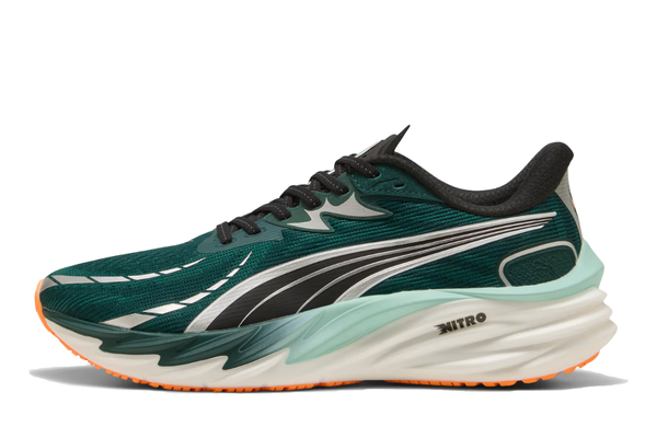 Men's Puma Velocity Nitro 4 Running Shoes :Green Terrain | Heat