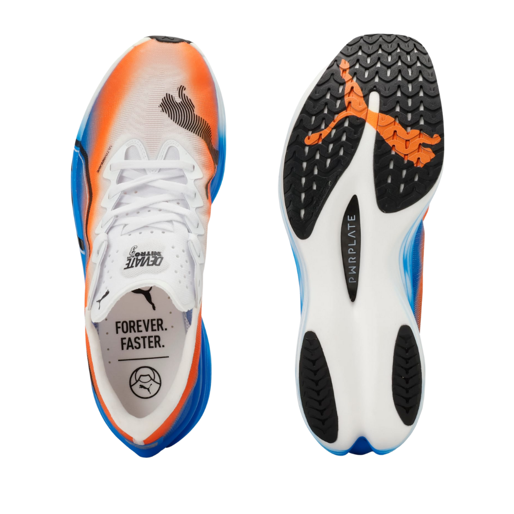 Men's Puma Deviate Nitro Elite 3 Ekiden :PUMA White | Heat Fire