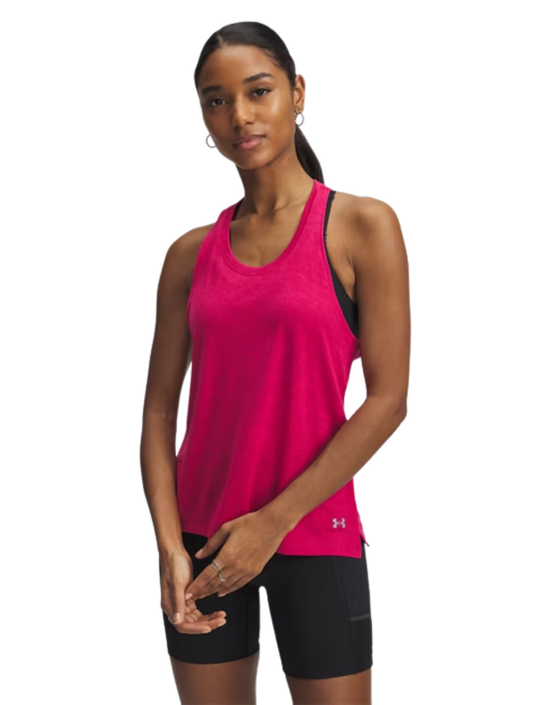 Women's Launch Camo Singlet :Pink