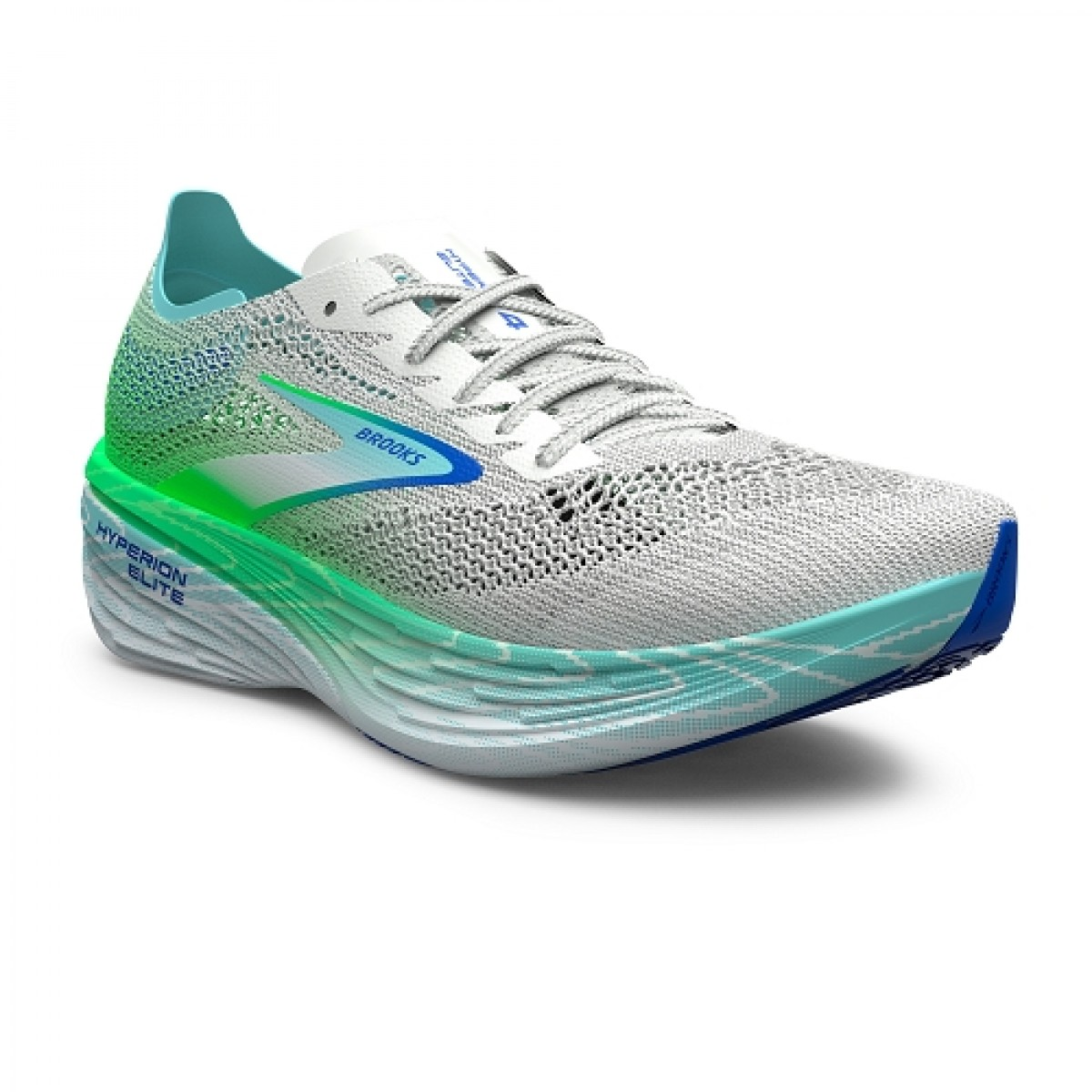 Unisex Brooks Hyperion Elite PB Running Shoes :Blue Wash Green