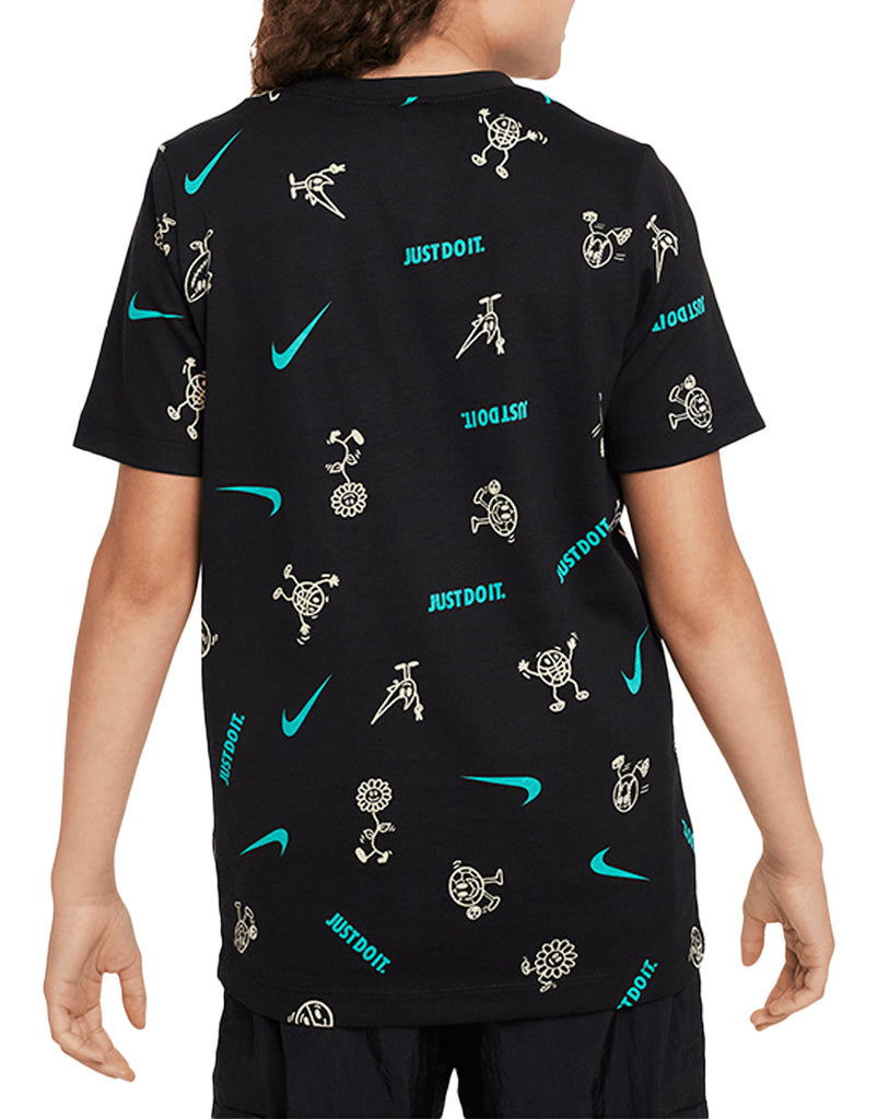 Nike Kids' T-Shirt Sportswear:Black – iRUN Singapore