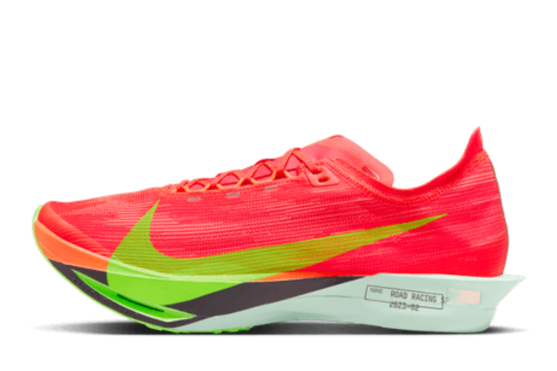 Men's Nike ZoomX Streakfly 2 Running Shoes :Bright Crimson | Lime