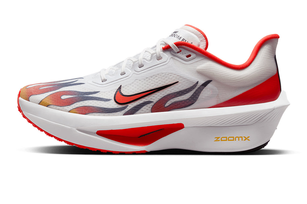 Zoom Fly 6 Premium Men's: White | Habanero Red