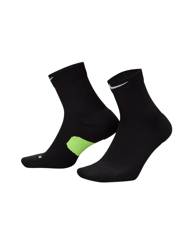 Running Midweight Micro Crew Socks (1 Pair) : Black/Smoke Grey/White