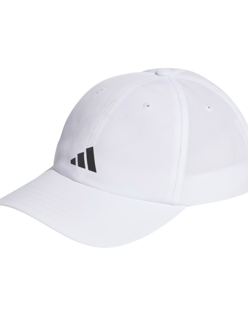 Running Essentials Aeroready Six-Panel Baseball Cap:White – iRUN Singapore