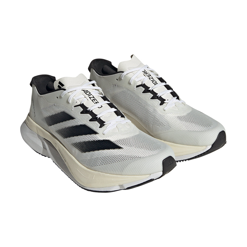 Men's Adidas Adizero Boston 12 Shoes :Cloud White Core Black