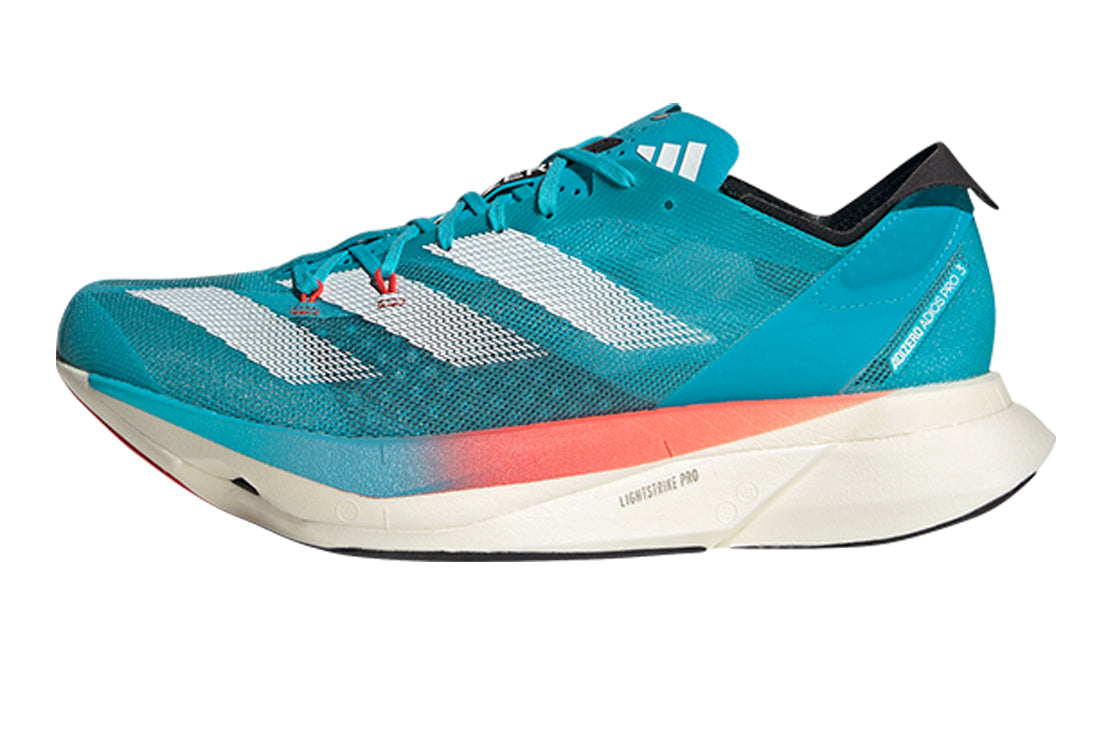 Men's Adidas Adizero Adios Pro 3 Marathon Shoes :Lucid Cyan – iRUN ...