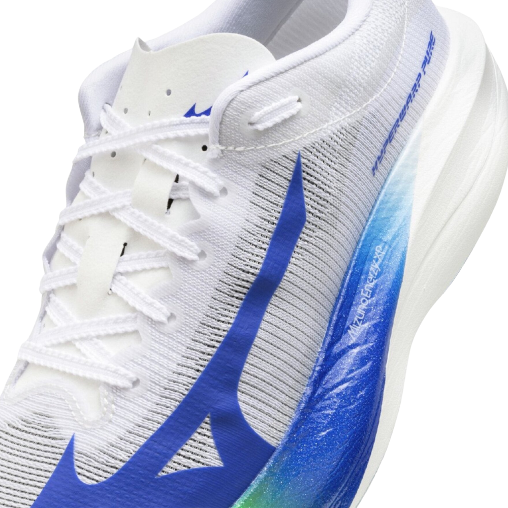 Men's Mizuno Hyperwarp Pure Running Shoe :White | Blue – iRUN
