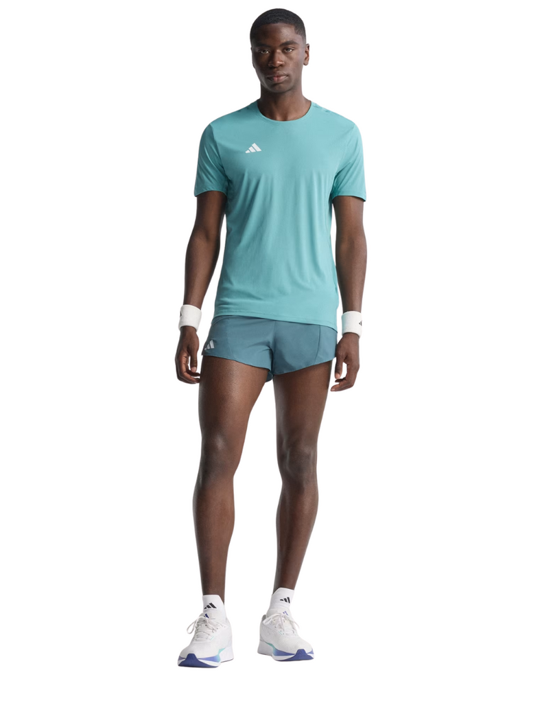 Men's Adizero Essential Running Tee :Powder Teal