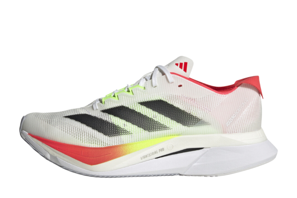Adizero Boston 12 Women's :Cloud White | Lucid Red