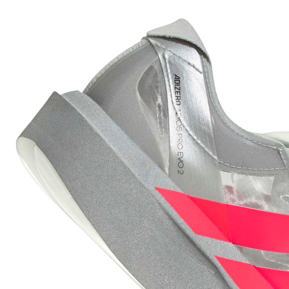 Adizero Adios Pro Evo 2 Running Shoe :Silver Metallic | Lucid Red
