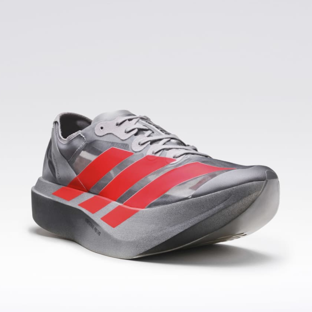 Adizero Adios Pro Evo 2 Running Shoe :Silver Metallic | Lucid Red
