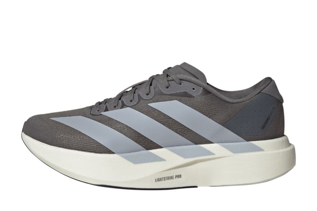 Men's Adidas Adizero Evo SL Running Shoes: Grey | Halo Silver – iRUN ...
