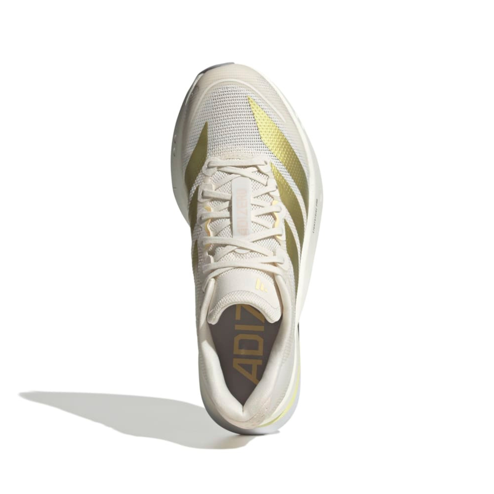 Women's Adidas Adizero Boston 13 Running Shoes :Chalk White | Gold Women's Adidas Adizero Boston 13 Running Shoes :Chalk White | Gold