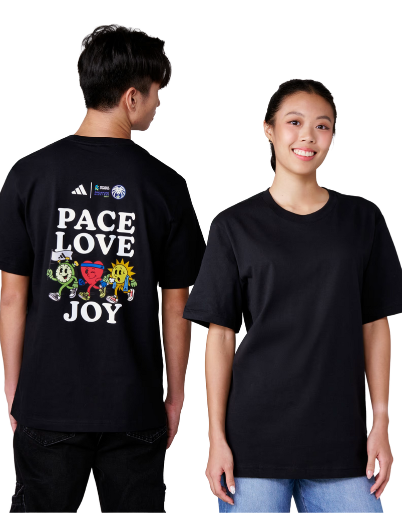 Standard Chartered Singapore Marathon Pace Love Joy Tee: Black