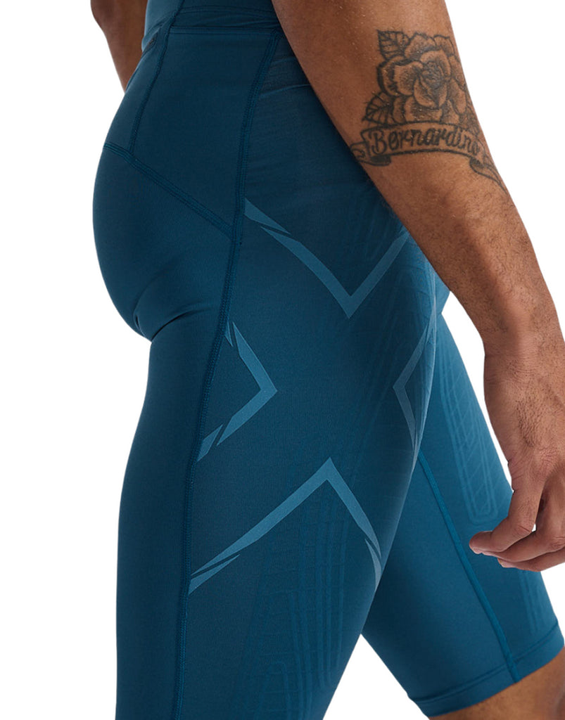 Men's 2XU Light Speed Compression Shorts :Majol I Reflective