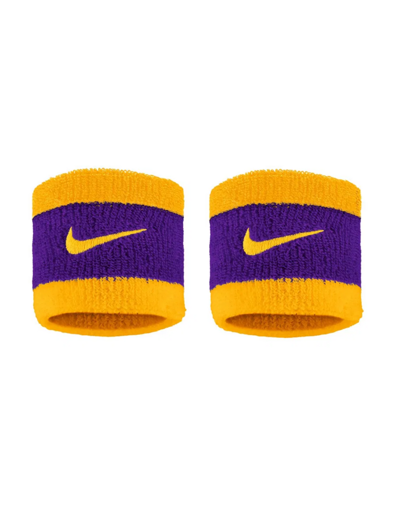 Swoosh Wristbands 2 Pk :University Gold / Court Purple
