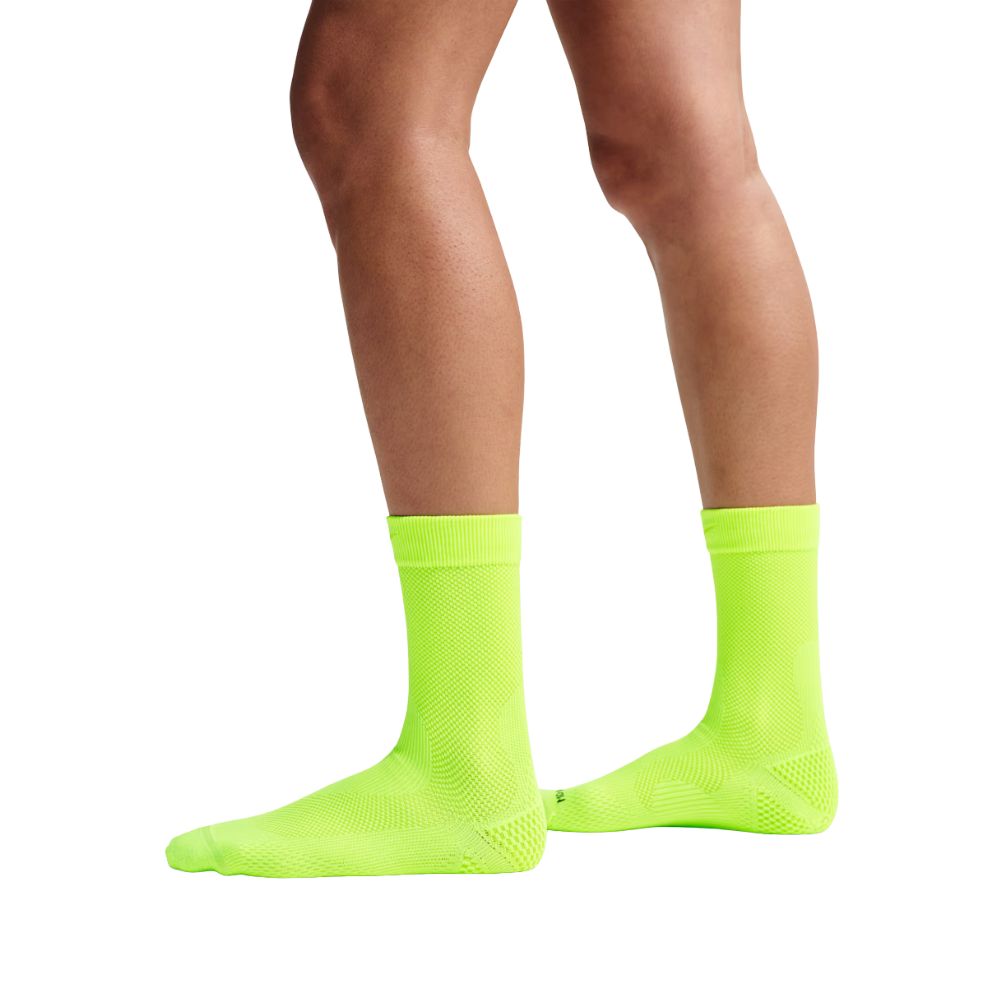 Lightweight Running Crew Socks (1 Pair) Unisex :Volt | Bright Cactus