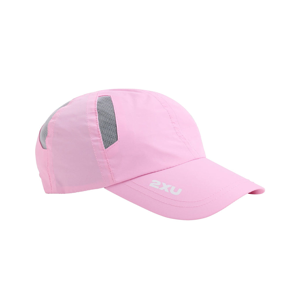2XU Run Cap :Pastel Pink I White