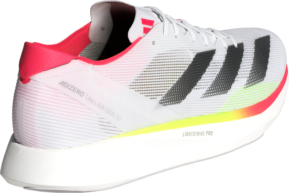 Women's Adidas Adizero Takumi Sen 10 :Cloud White | Lucid Red