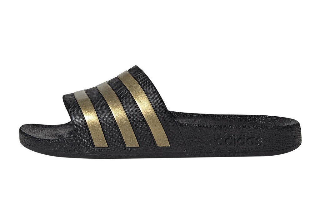 Adidas Adilette Aqua Men's Slides :Black | Gold Metallic - iRUN Singapore