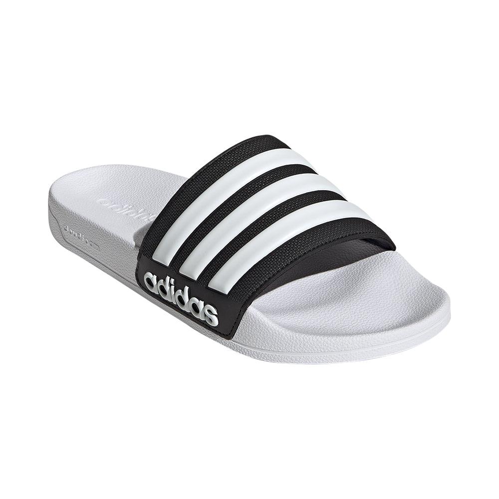 Unisex Adidas Adilette Shower Slides :Core Black Cloud White