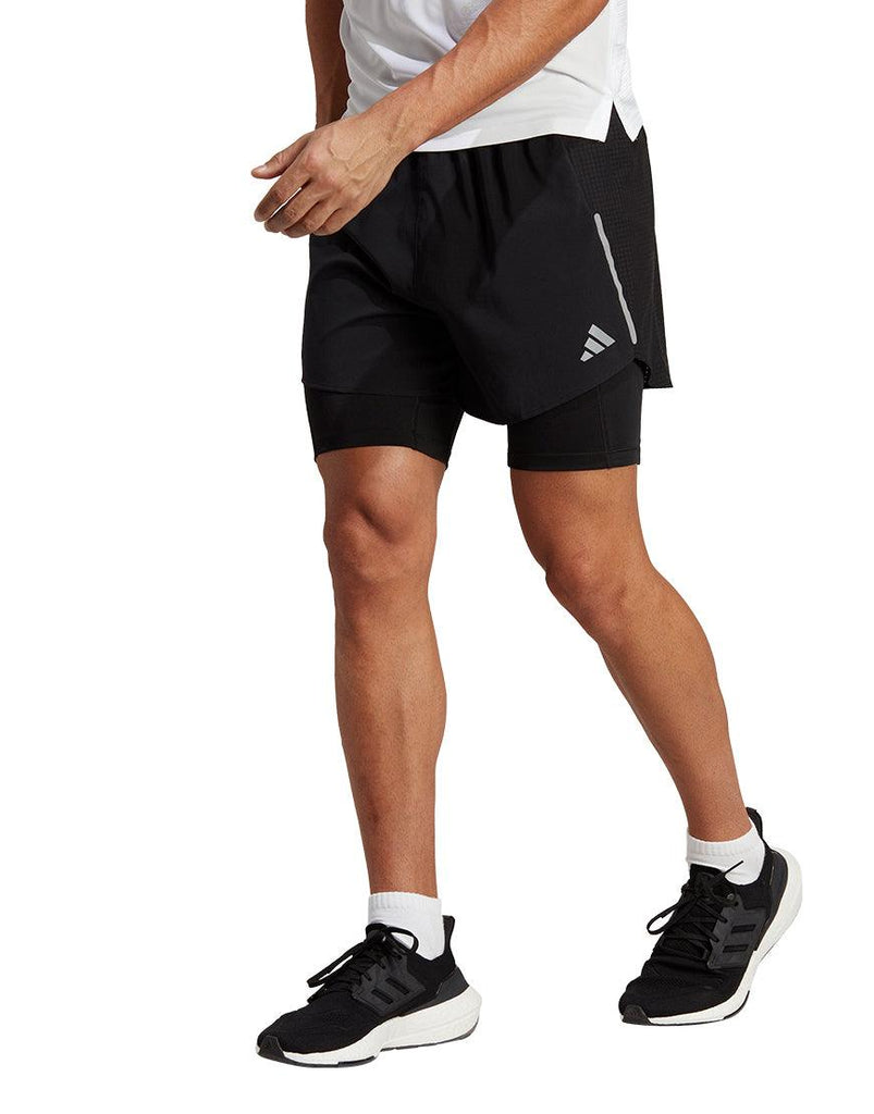 Adidas Men's Designed 4 Running 2in1 Shorts :Black - iRUN Singapore