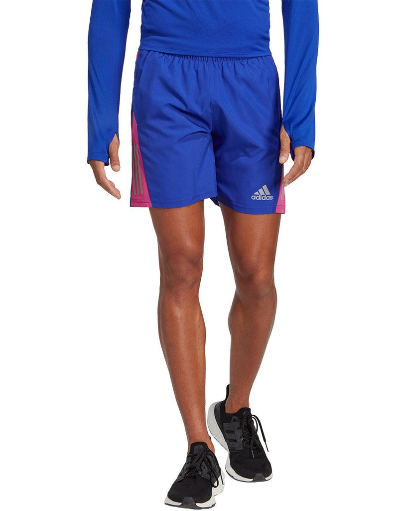 Adidas Men's Own the Run Shorts :Lucid Blue - iRUN Singapore