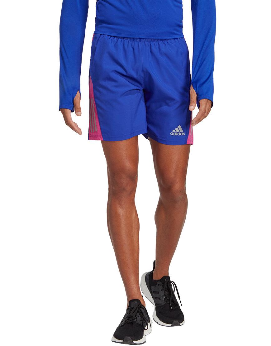 Adidas blue hot sale running shorts