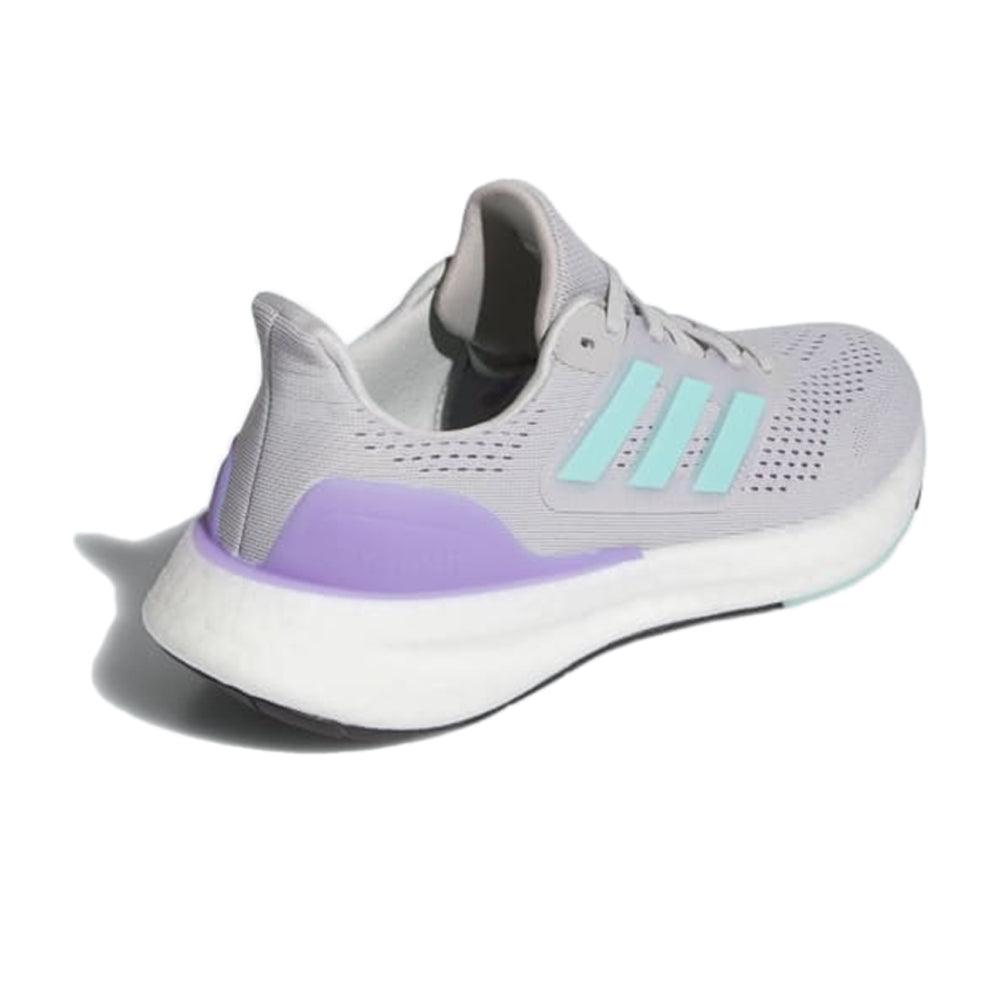 Women's Adidas Pureboost 23 Shoes :Grey Two | Flash Aqua  iRUN Singapore