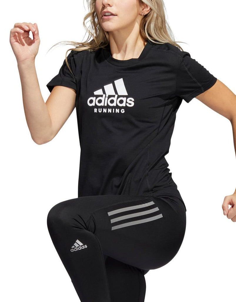 Adidas Women's Aeroready Running Logo Graphic Tee - iRUN Singapore