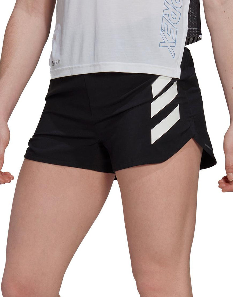 Adidas Women's Terrex Agravic 3in Shorts :Black - iRUN Singapore
