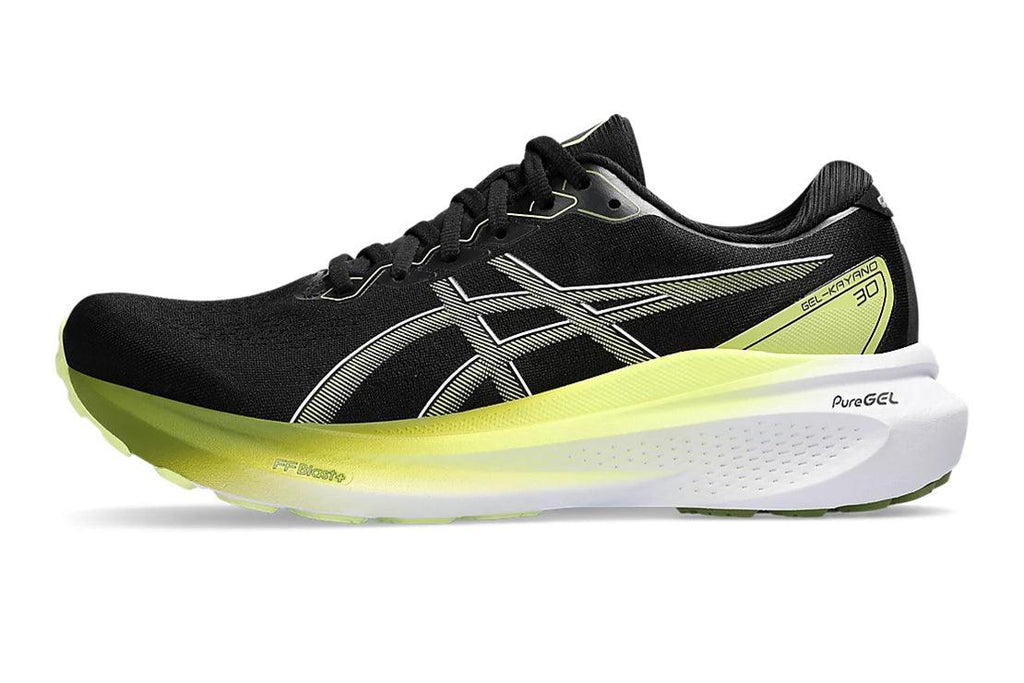 Asics Gel-Kayano 30 (2E) Men's :Black | Glow Yellow - iRUN Singapore