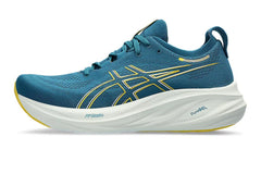 Men's Asics Gel-Nimbus 26 Shoes :Evening Teal | Light Mustard