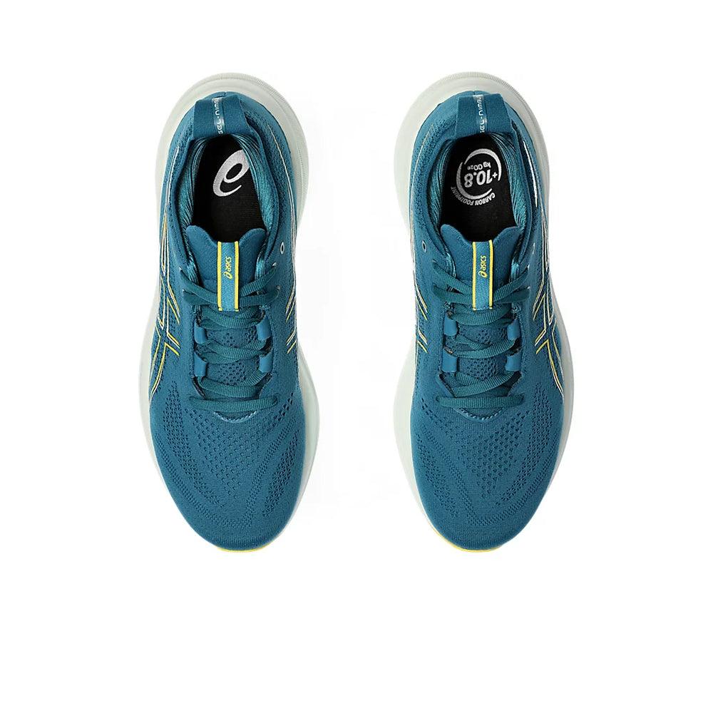 Men's Asics Gel-Nimbus 26 Shoes :Evening Teal Light Mustard