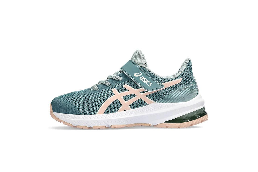 Asics GT-1000 12 (PS) Younger Kids' :Foggy Teal | Pale Apricot - iRUN Singapore