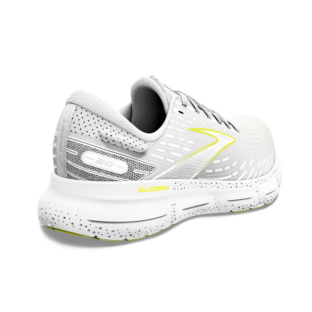 Men's Brooks Glycerin 20 Running Shoes :White