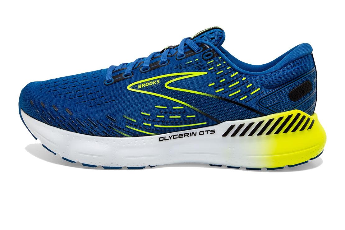 Men's Brooks Glycerin GTS 20 Shoes :Blue | Nightlife – iRUN Singapore