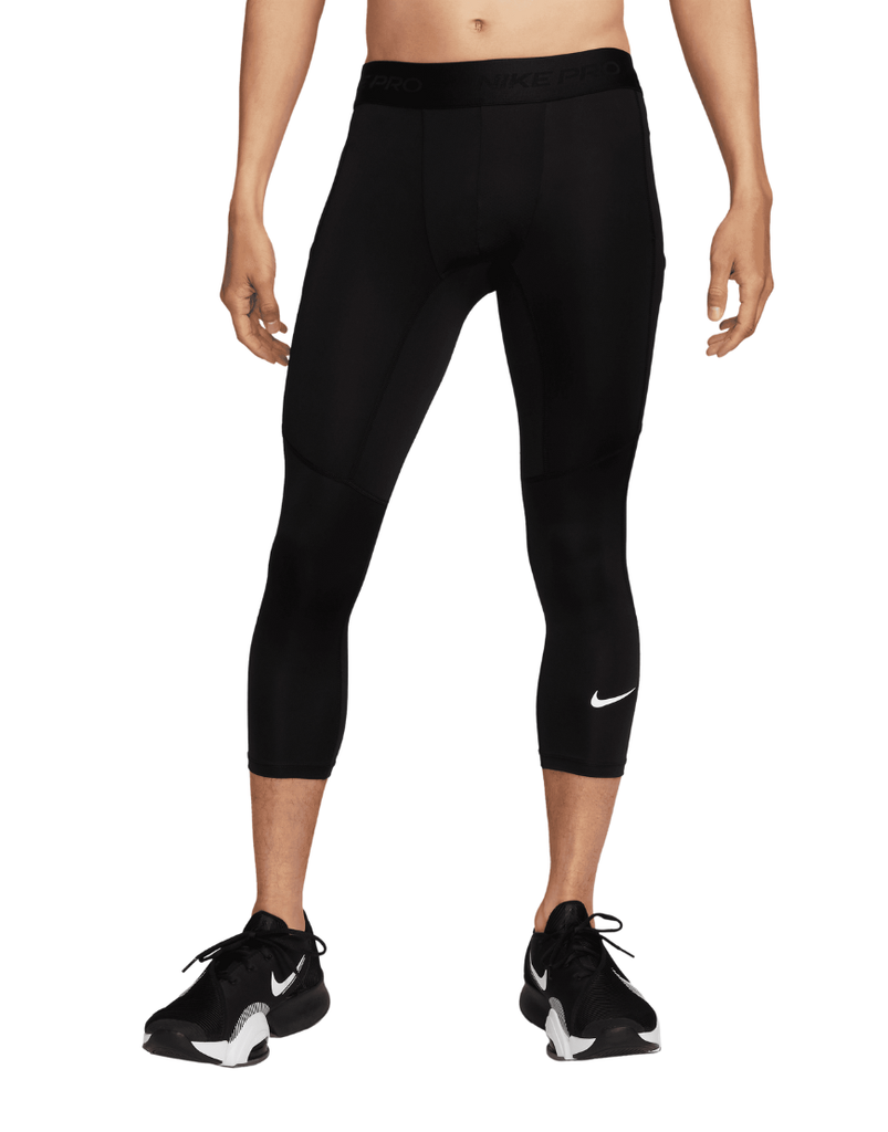 Men's Dri-FIT 3/4-Length Fitness Pro Tights :Black