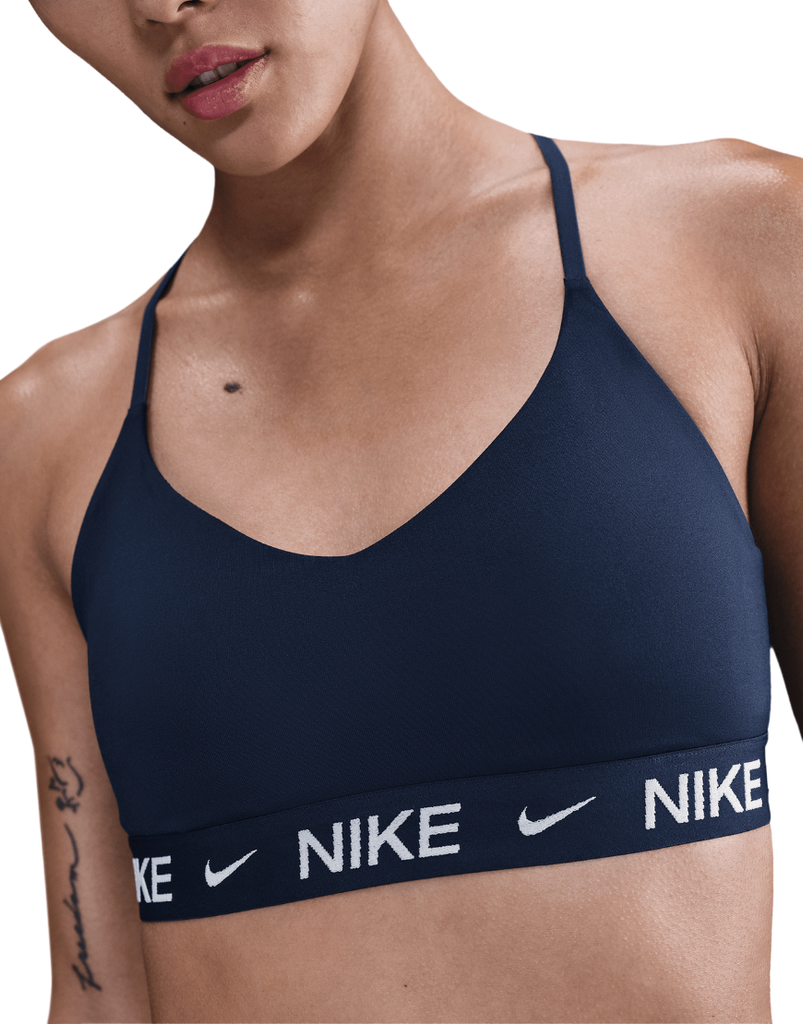 Women's Padded Adjustable Indy Light Support Sports Bra :Midnight Navy