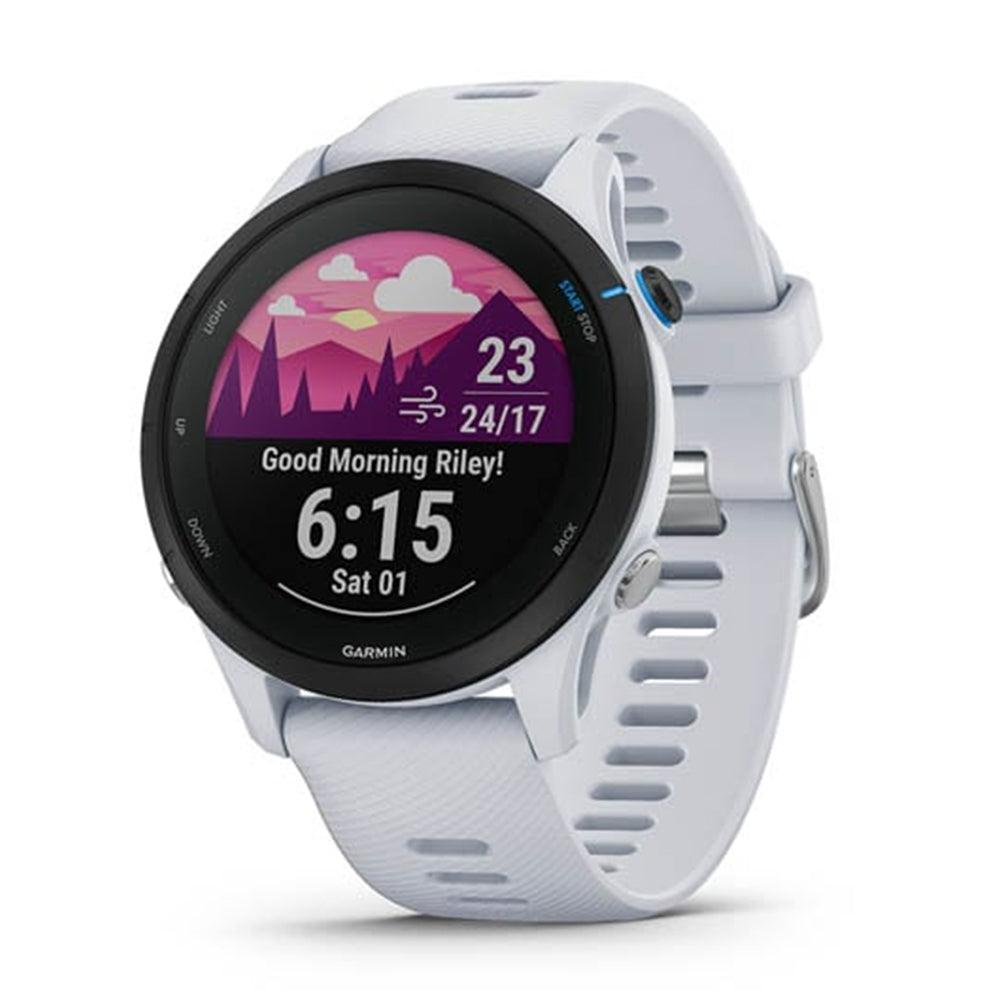 Garmin Garmin Forerunner 255 Music (45mm) :Whitestone - iRUN Singapore