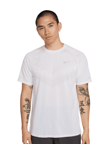 Men's Nike Dri-FIT ADV Short-Sleeve Stride Running Top :White