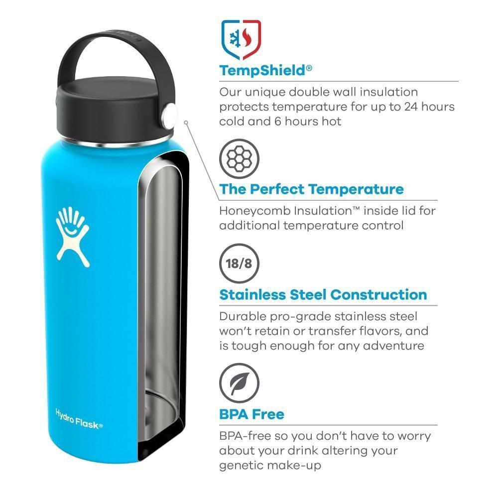 Hydro Flask Wide Mouth Flex Cap Water Bottle 16 oz – iRUN Singapore