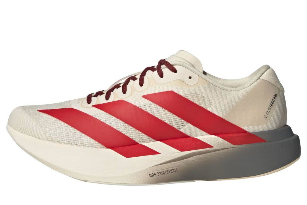 Adizero EVO SL Men's  :Wonder White | Better Scarlet